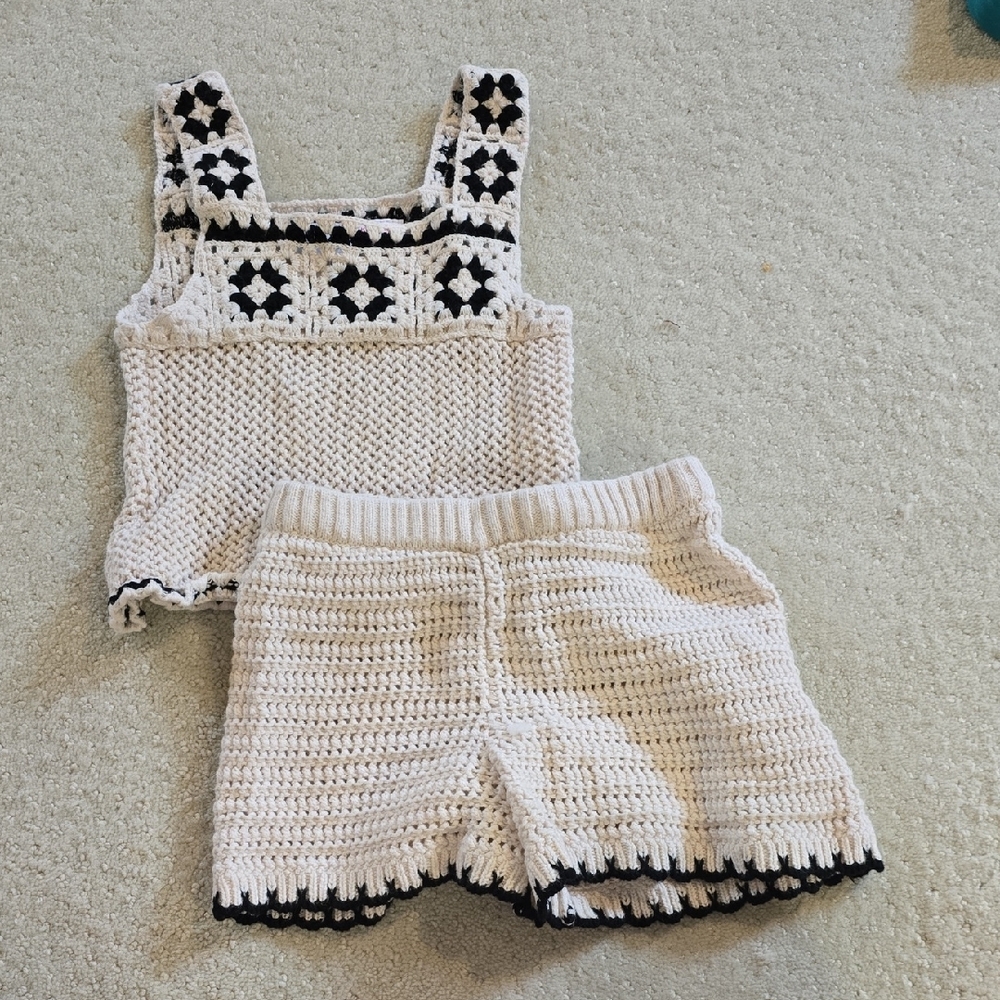 Zara Crochet Knit Set